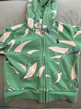 Ralph Lauren Baby Boy Green Sailboat Hoodie